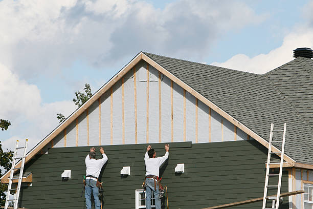 Professional Emergency Siding Repair technician working in Cedar Grove, NC